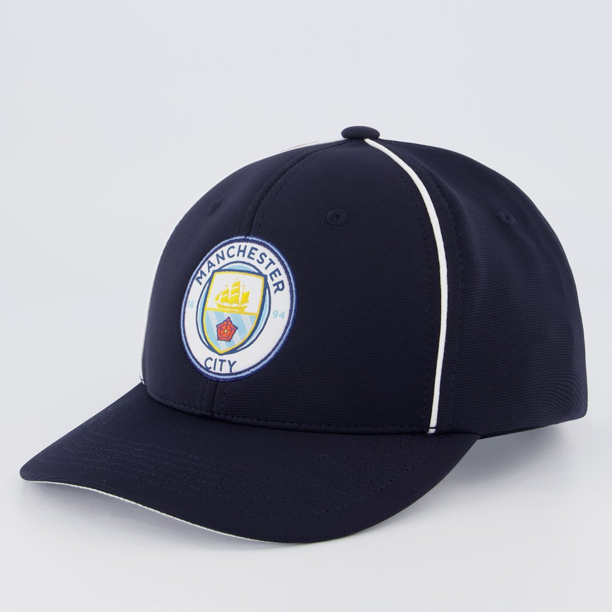 Boné Manchester City 6 Gomos Escudo Azul Marinho