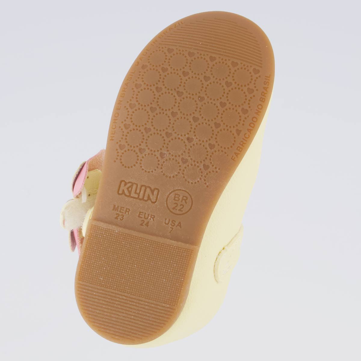 Sapatilha Klin Princesa Infantil Amarela e Rosa Amarelo 5