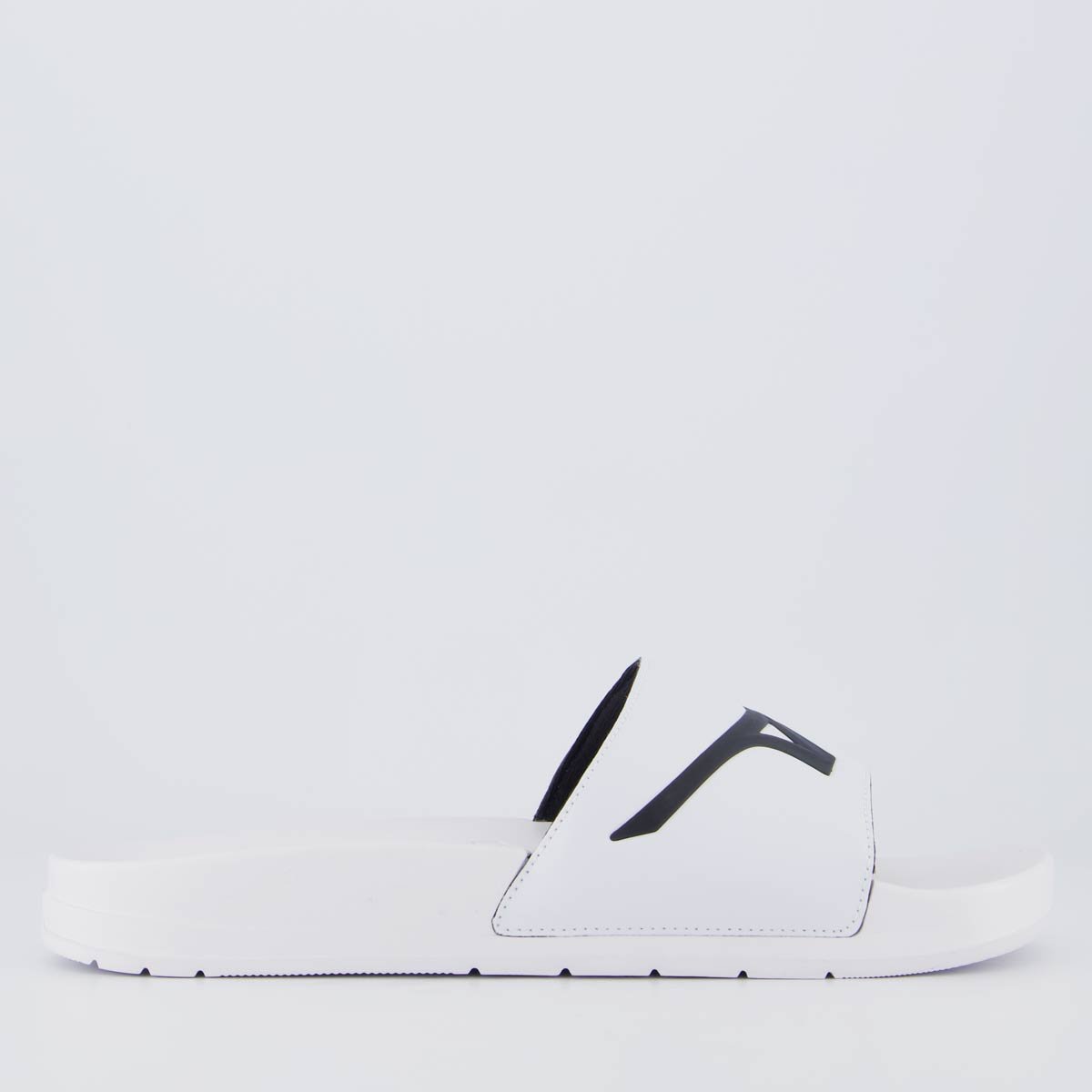 Chinelo Mizuno Slide Basic Branco e Preto Branco 2