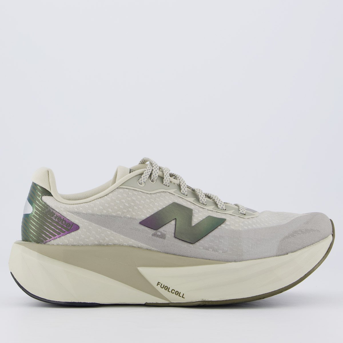 Tênis New Balance Fuelcell Rebel V5 Cinza e Roxo
