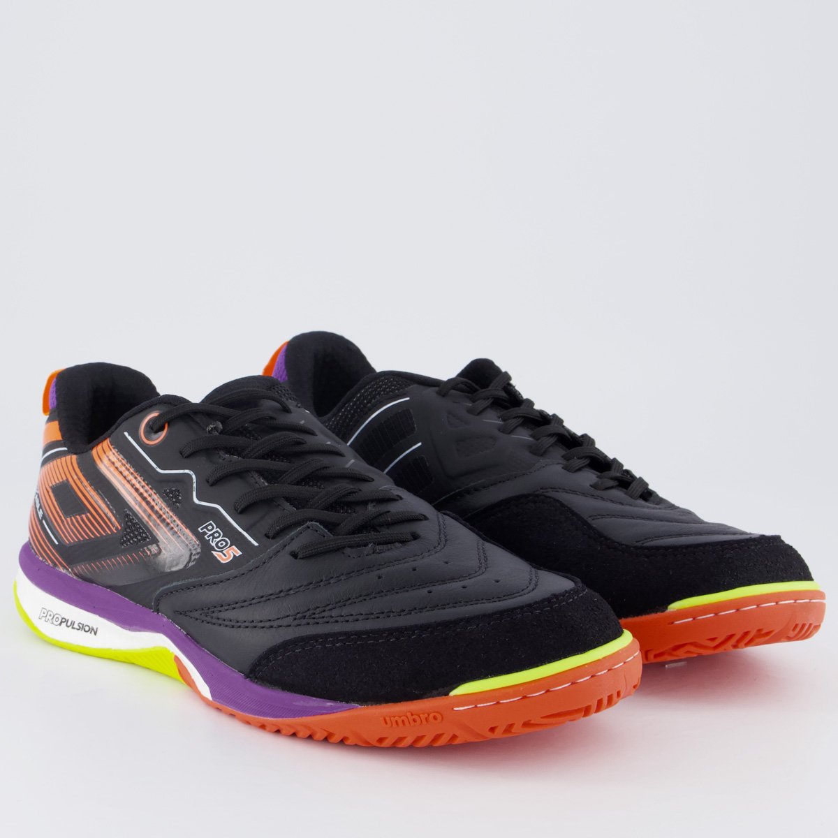 Chuteira Umbro Pro 5 Stable Futsal Preta Preto 2