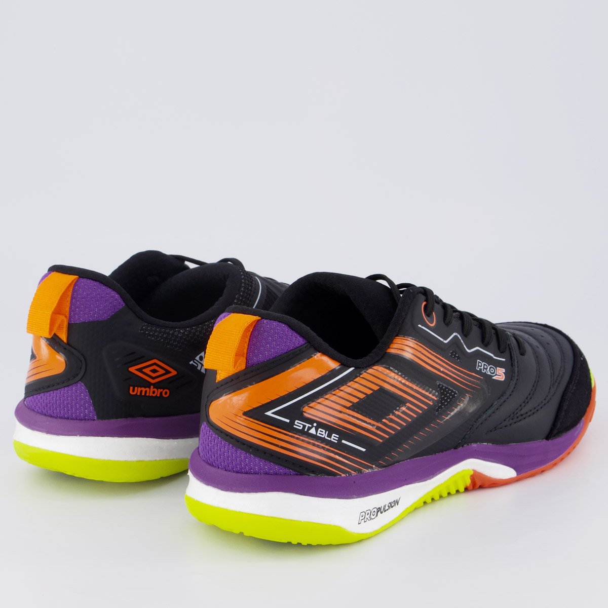 Chuteira Umbro Pro 5 Stable Futsal Preta Preto 3