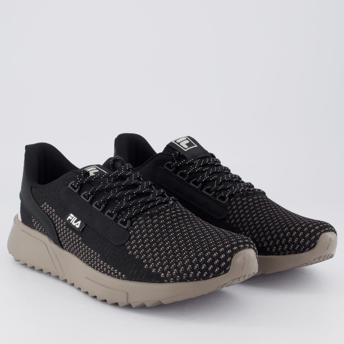 Tênis Fila Freestyle II Preto e Bege Preto 2