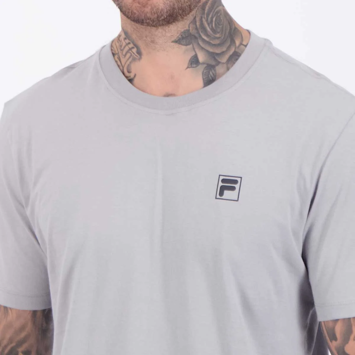 Camiseta Fila Comfort Classic Cinza Cinza 5