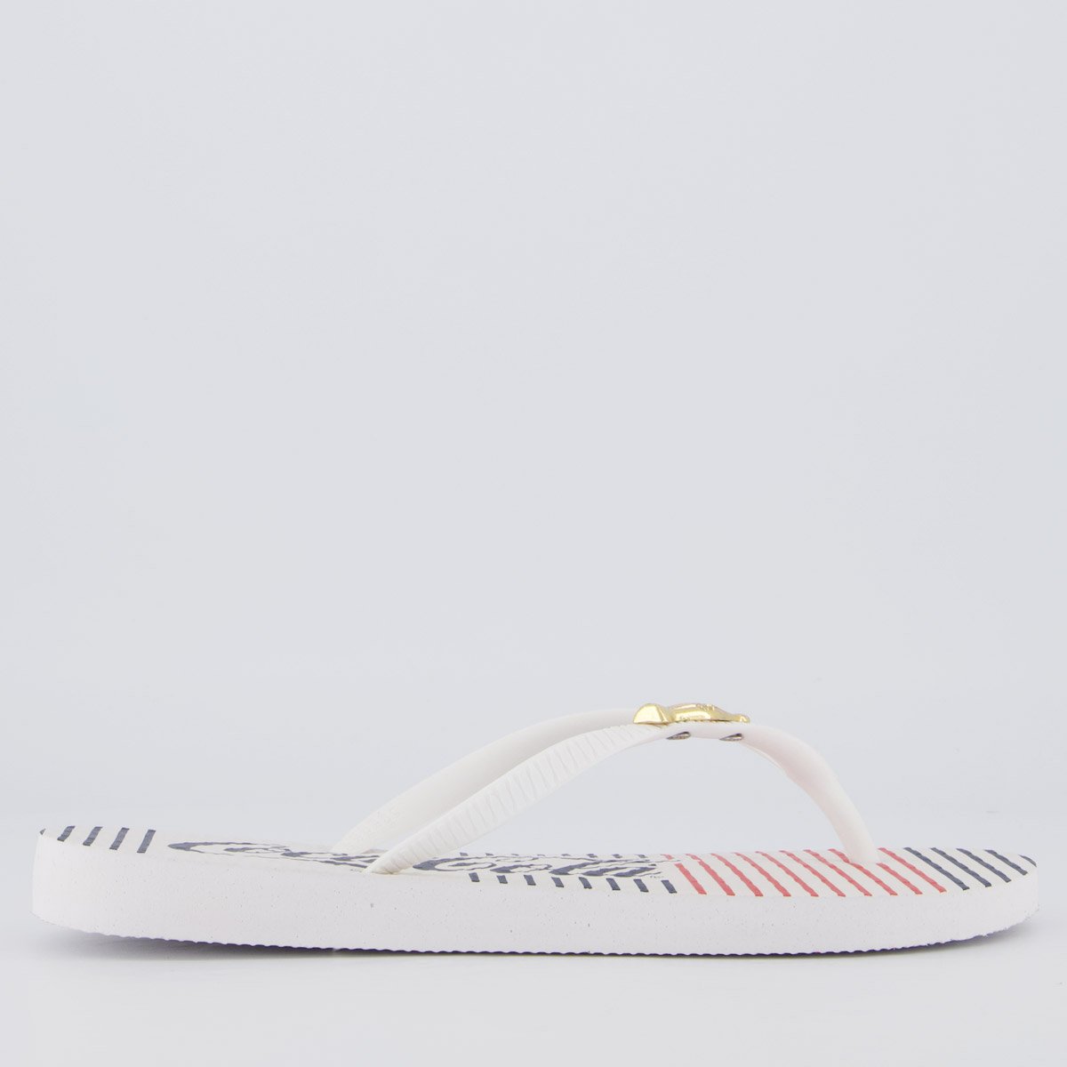 Chinelo Coca Cola Classic Lines Feminino Branco Branco 2