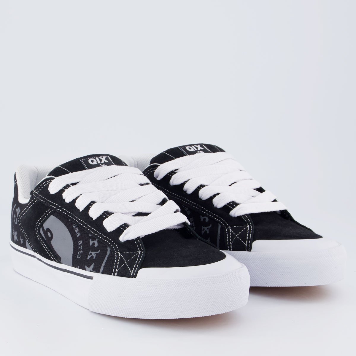 Tênis Qix Chorão Park Estampa Preto e Branco Preto 2