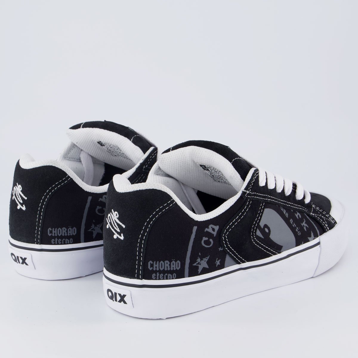 Tênis Qix Chorão Park Estampa Preto e Branco Preto