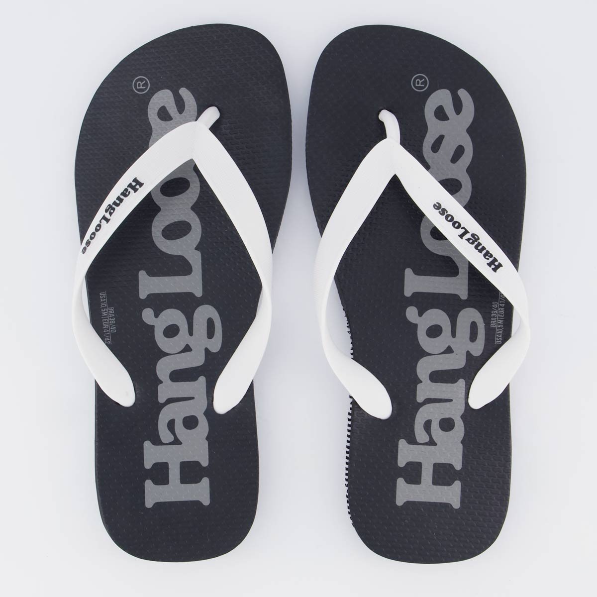 Chinelo Hang Loose HLFM0025 Preto e Cinza
