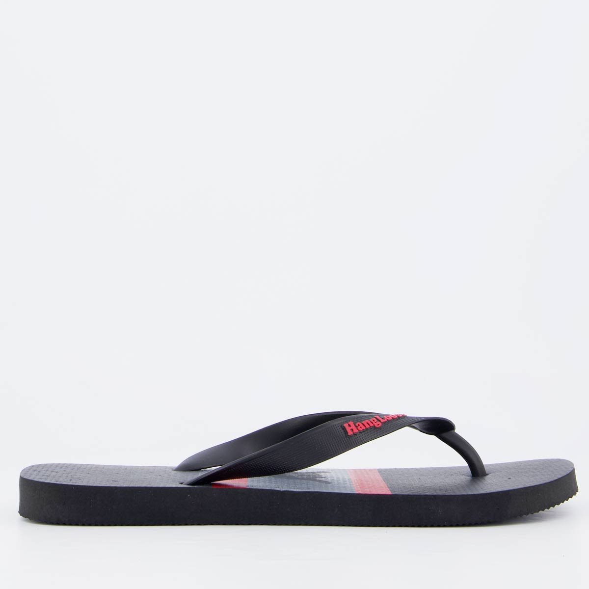 Chinelo Hang Loose HLFM0028 Preto e Vermelho Preto 2