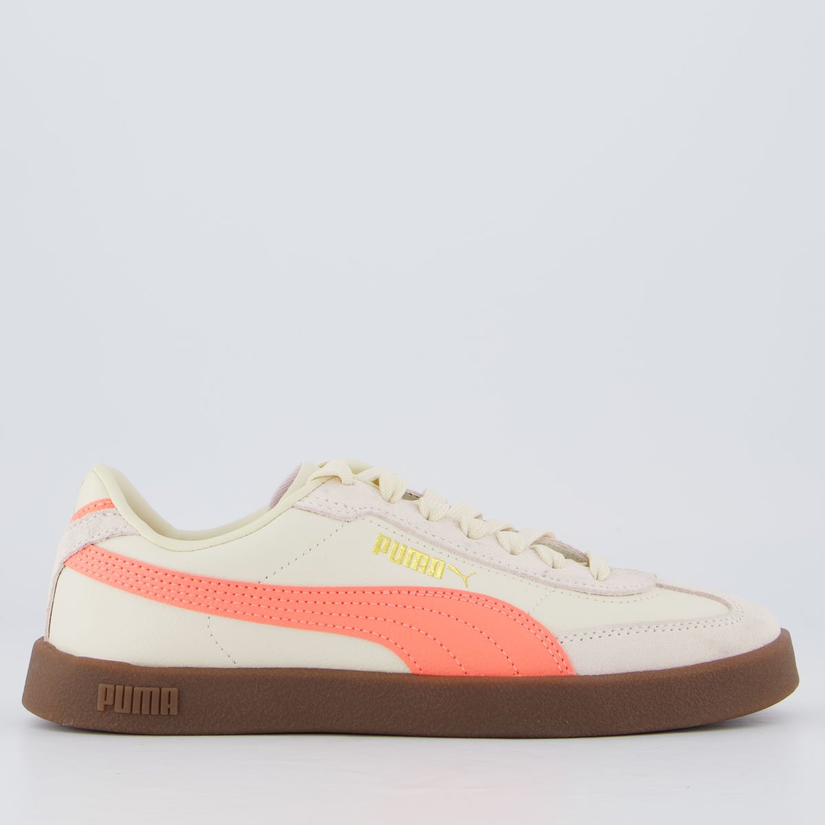 Tênis Puma Club Era II Feminino Bege e Rosa