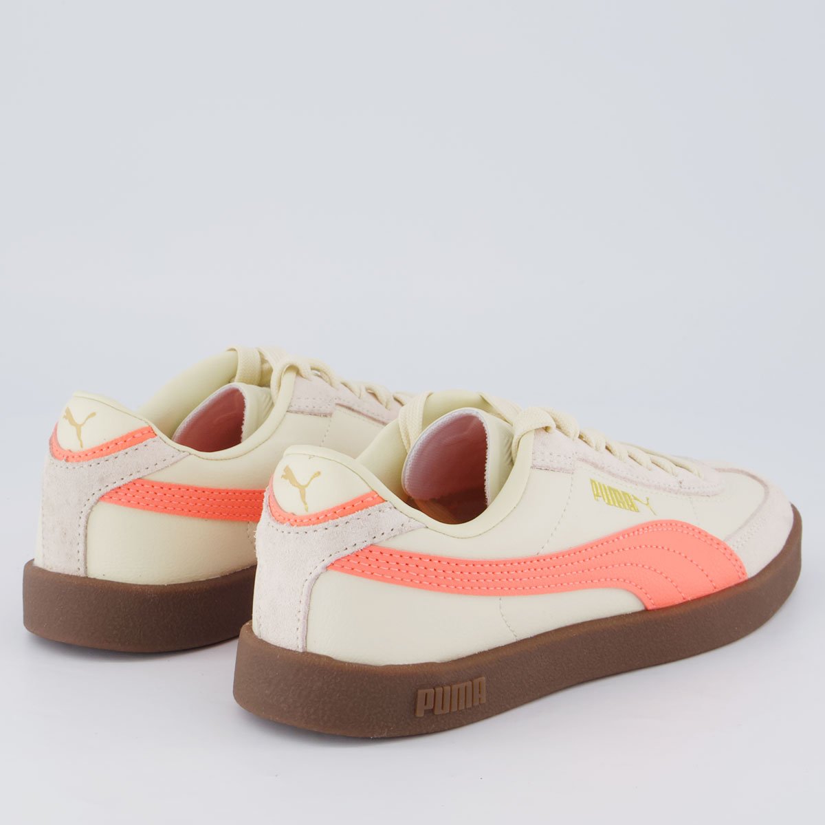 Tênis Puma Club Era II Feminino Bege e Rosa Bege 3