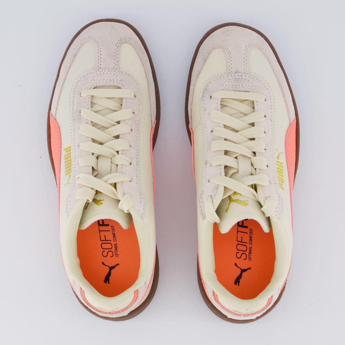 Tênis Puma Club Era II Feminino Bege e Rosa Bege 4