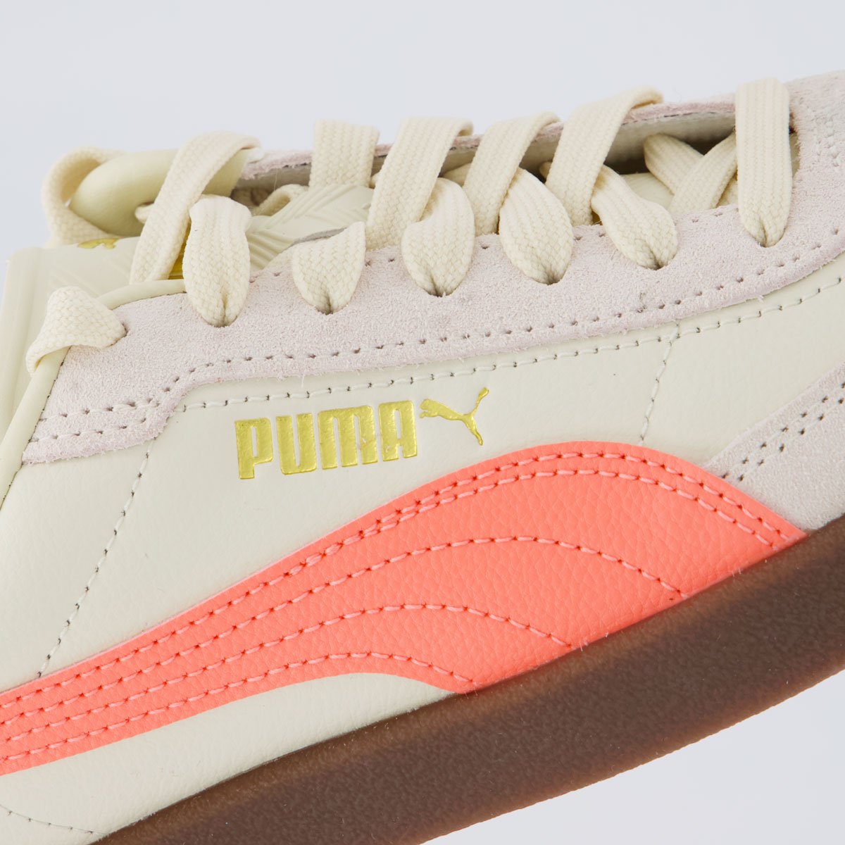Tênis Puma Club Era II Feminino Bege e Rosa Bege 7