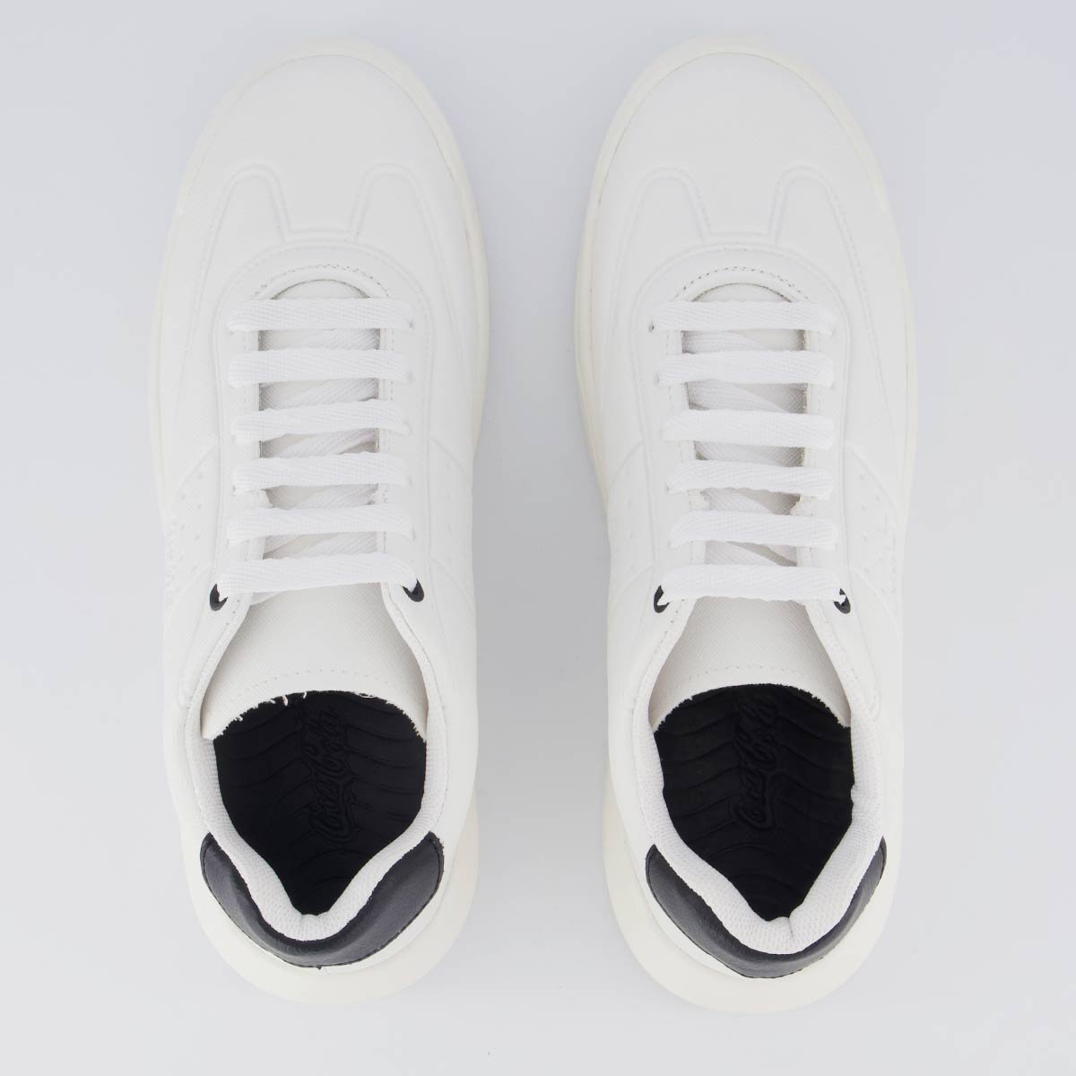 Tênis Coca Cola Soho Sky Branco e Preto Branco 4