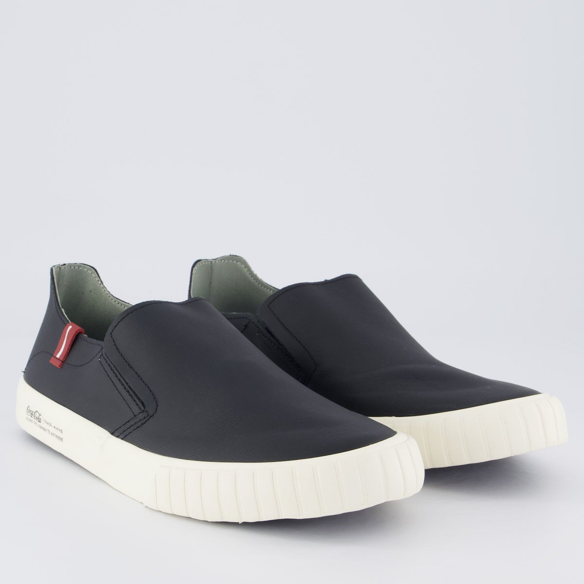 Tênis Coca Cola Philadelphia Leather Preto e Branco Preto 2