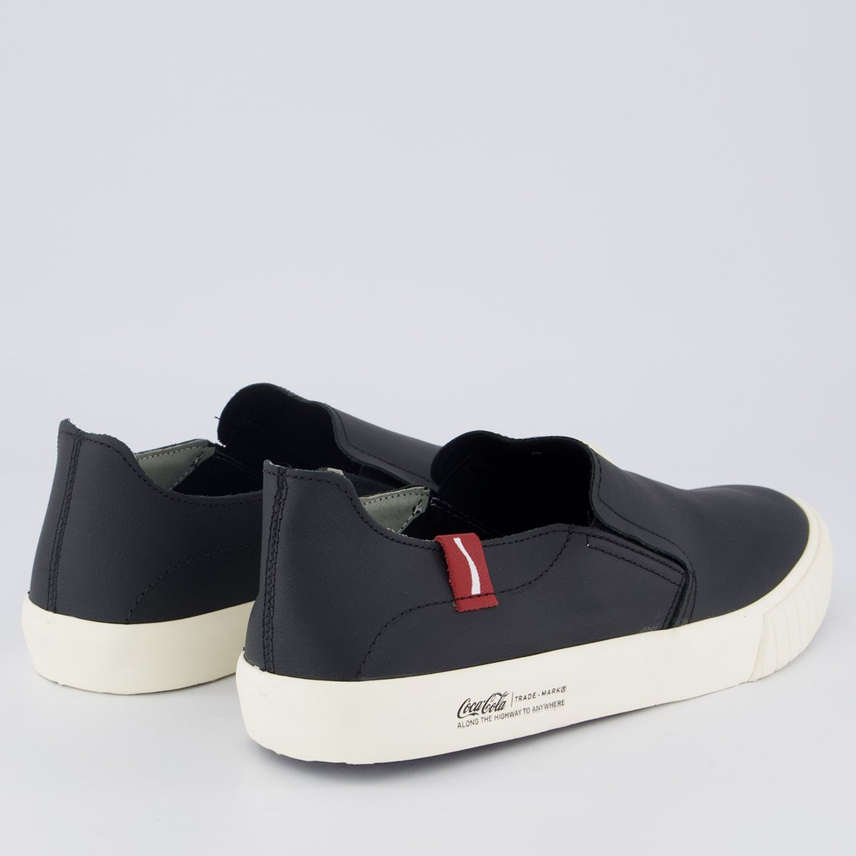 Tênis Coca Cola Philadelphia Leather Preto e Branco Preto 3