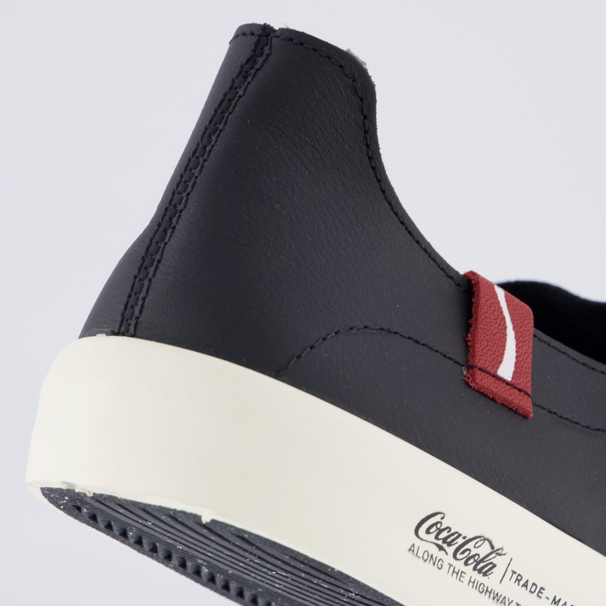 Tênis Coca Cola Philadelphia Leather Preto e Branco Preto 6