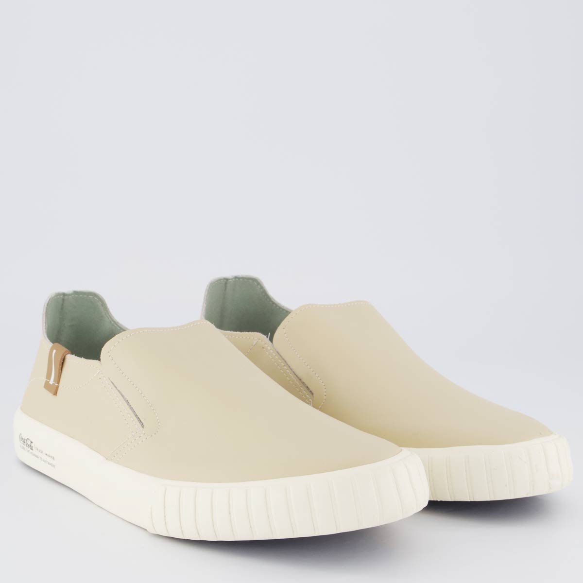 Tênis Coca Cola Philadelphia Leather Bege Bege 2