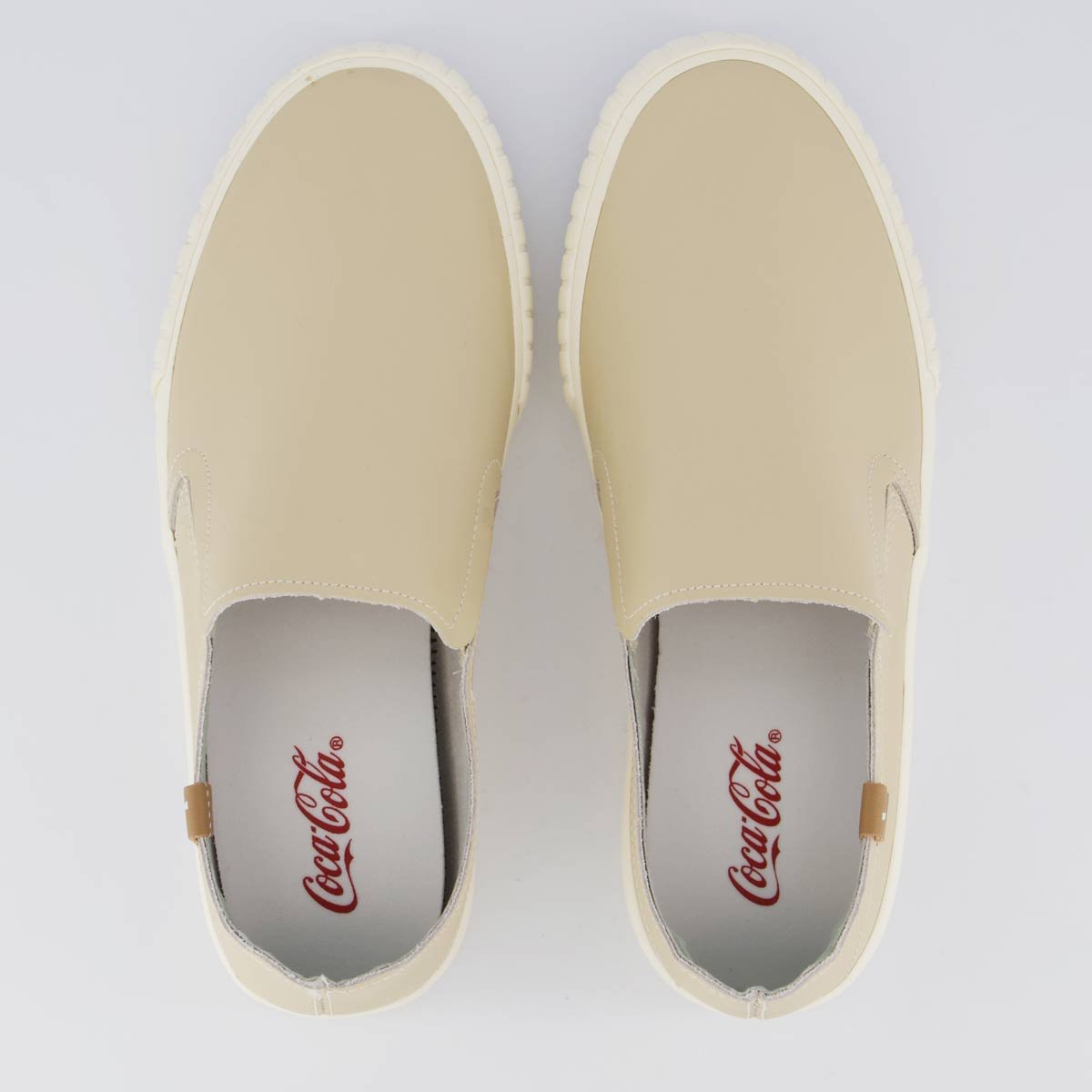 Tênis Coca Cola Philadelphia Leather Bege Bege 4