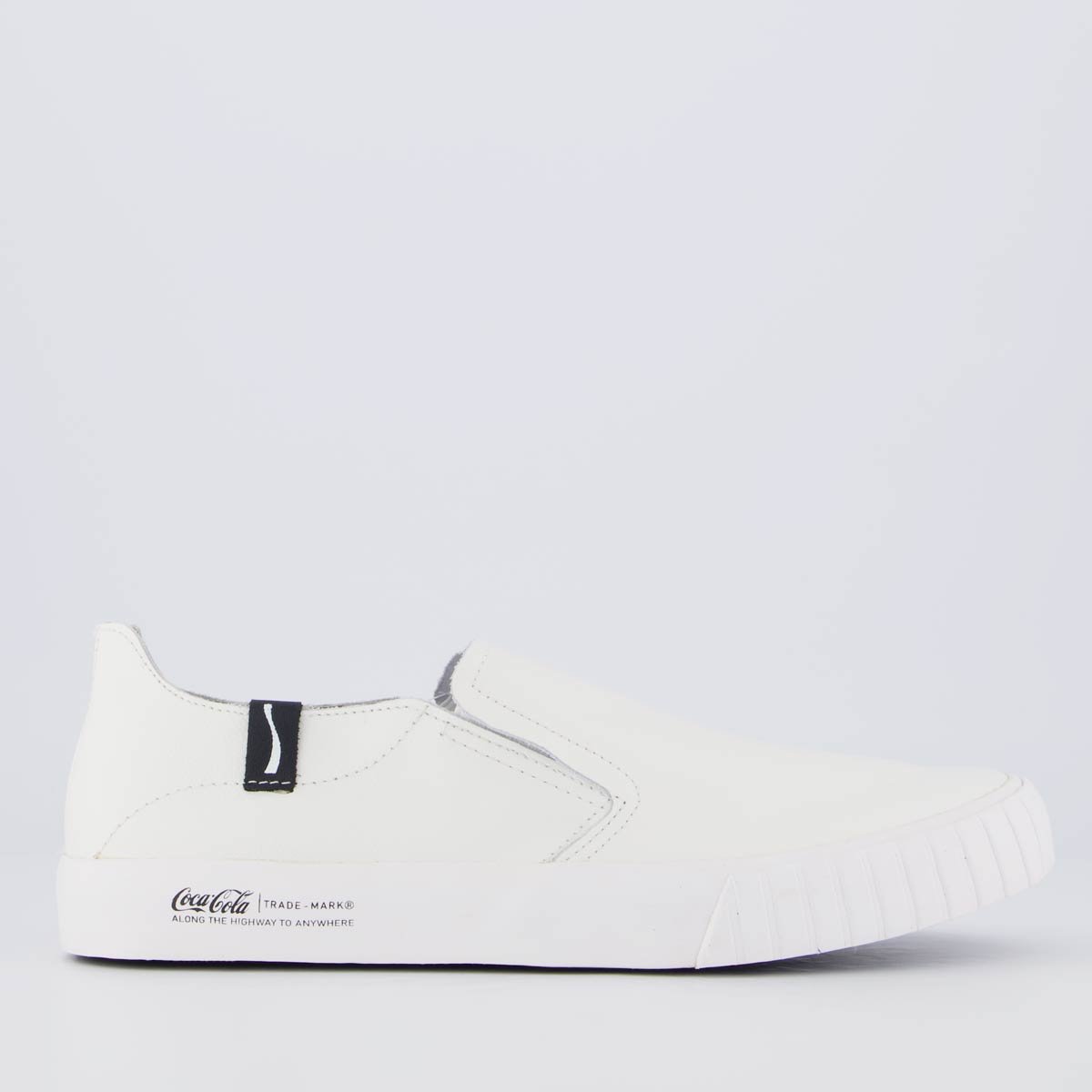 Tênis Coca Cola Philadelphia Leather Branco e Preto