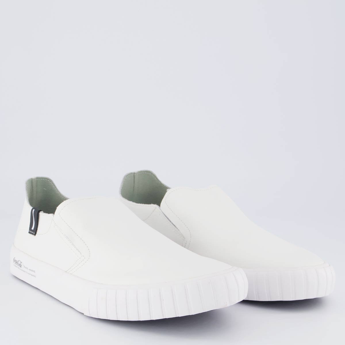 Tênis Coca Cola Philadelphia Leather Branco e Preto Branco 2