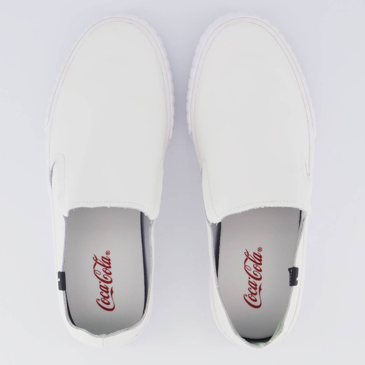 Tênis Coca Cola Philadelphia Leather Branco e Preto Branco 4