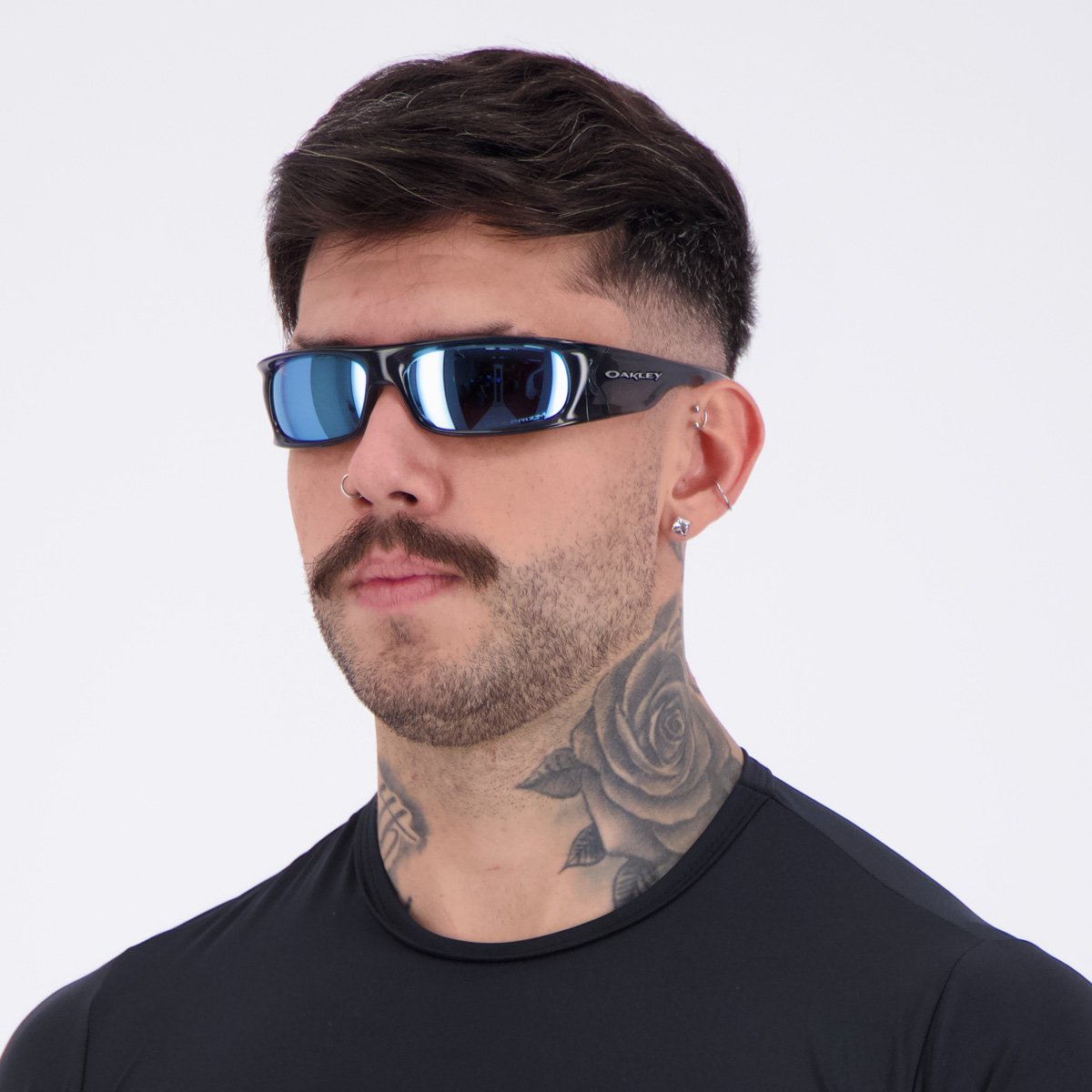 Óculos de Sol Oakley Highland Preto e Azul Azul 6