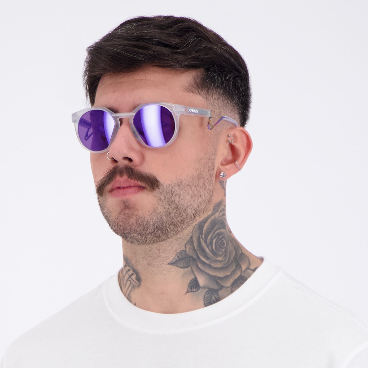 Óculos de Sol Oakley HSTN Metal Cinza e Roxo Cinza 6