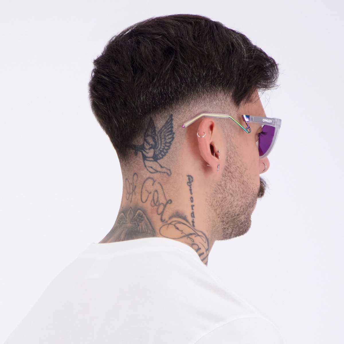 Óculos de Sol Oakley HSTN Metal Cinza e Roxo Cinza 7
