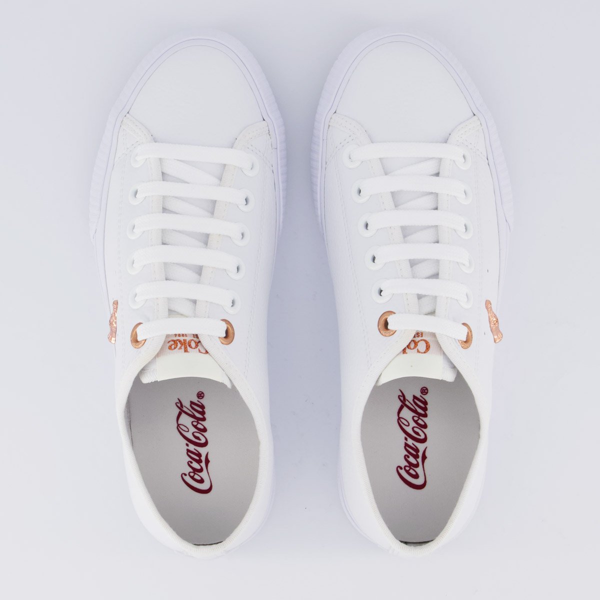 Tênis Coca Cola Flow Town Feminino Branco Branco 4