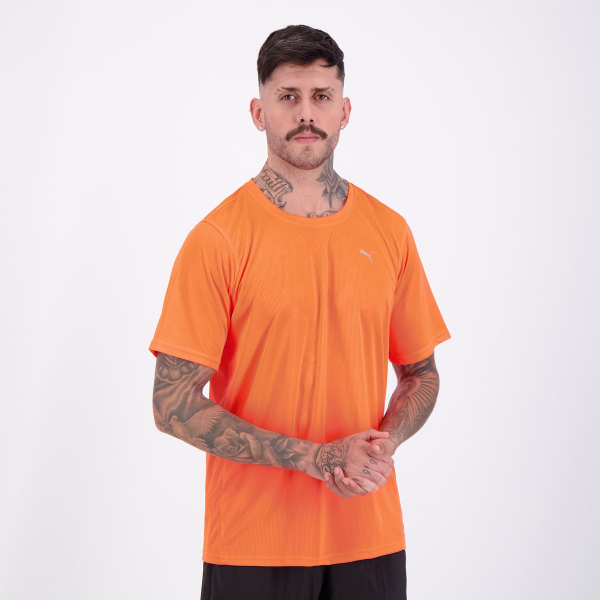 Camiseta Puma Performance SS Coral Laranja 2