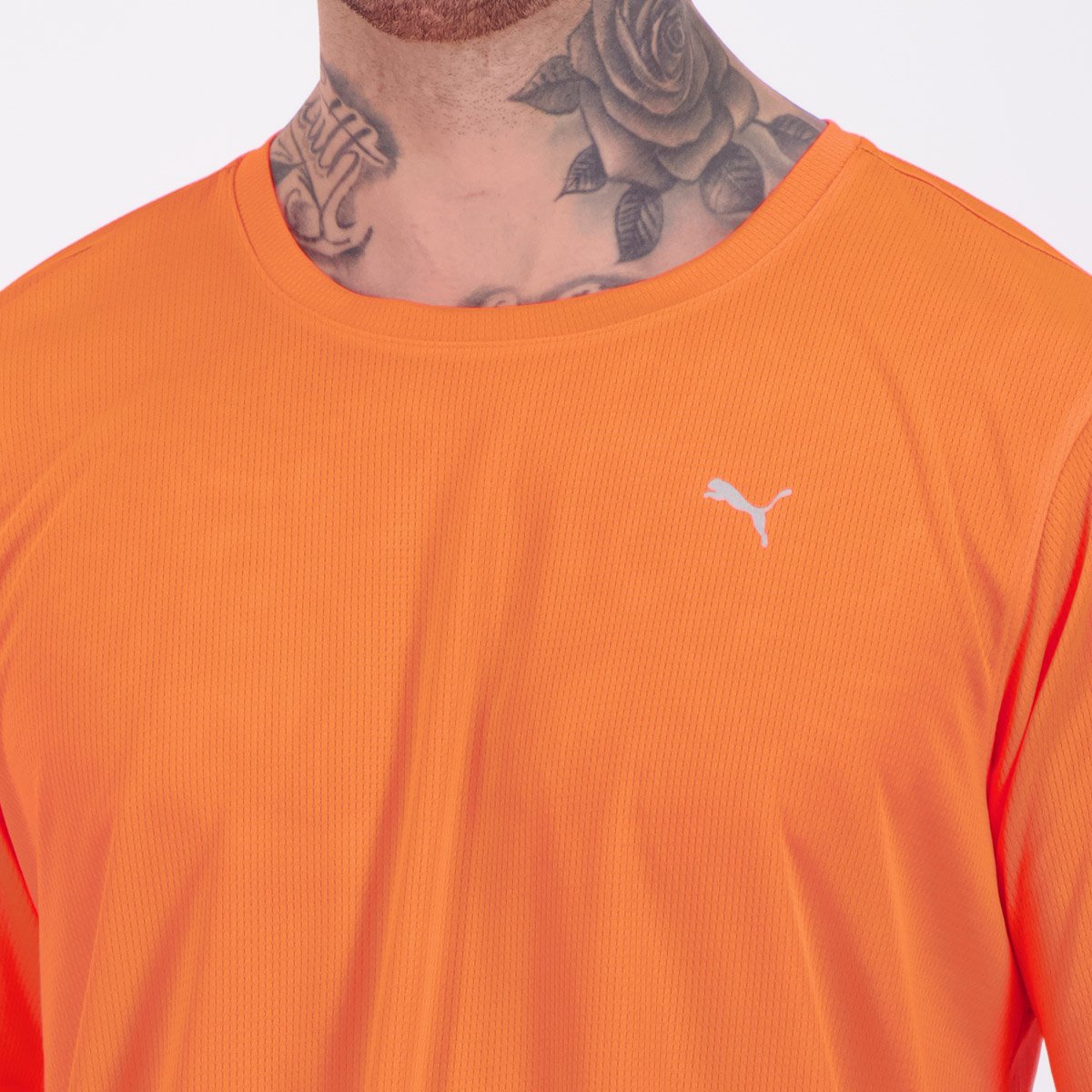 Camiseta Puma Performance SS Coral Laranja 5