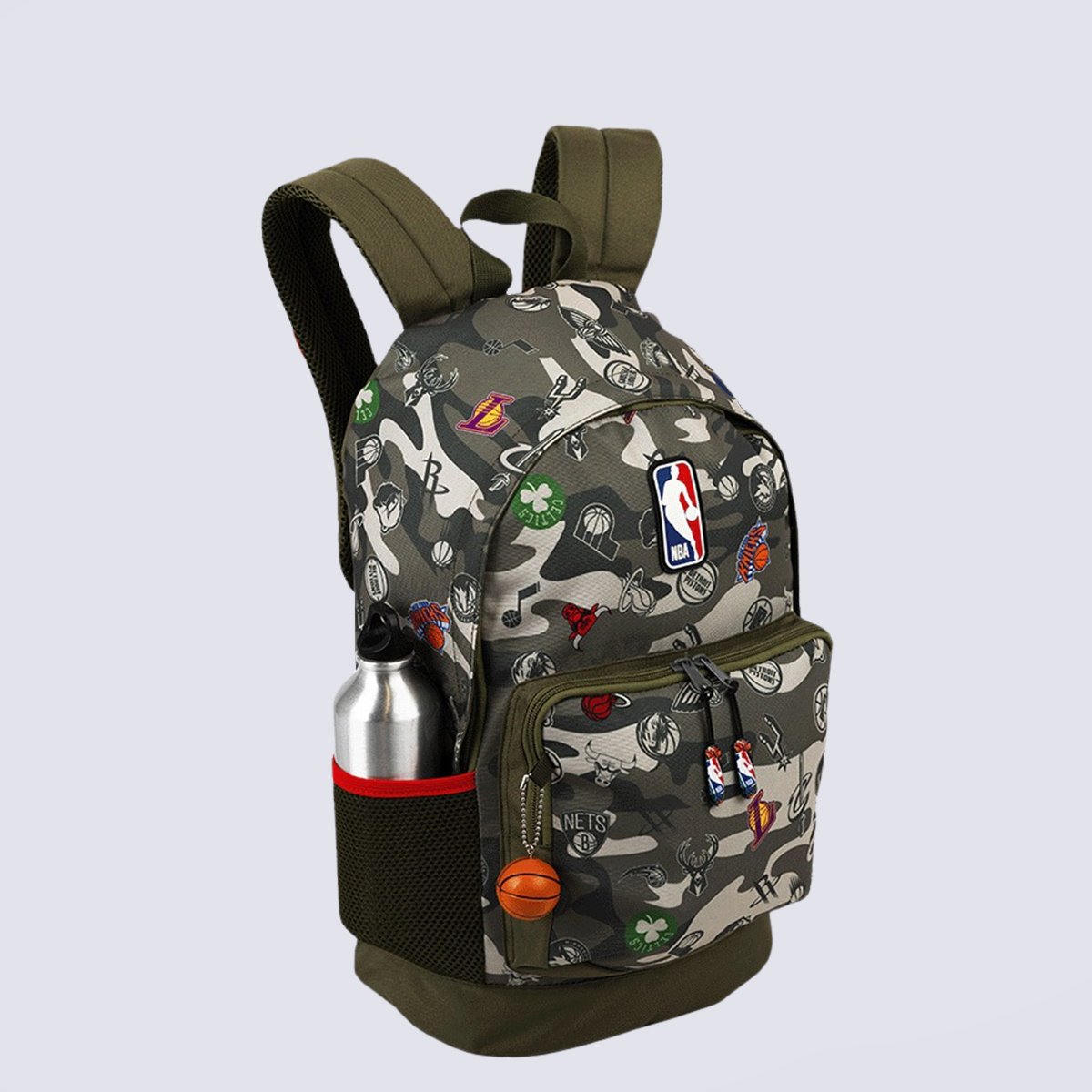 Mochila NBA Begins Camuflado Verde Verde 3