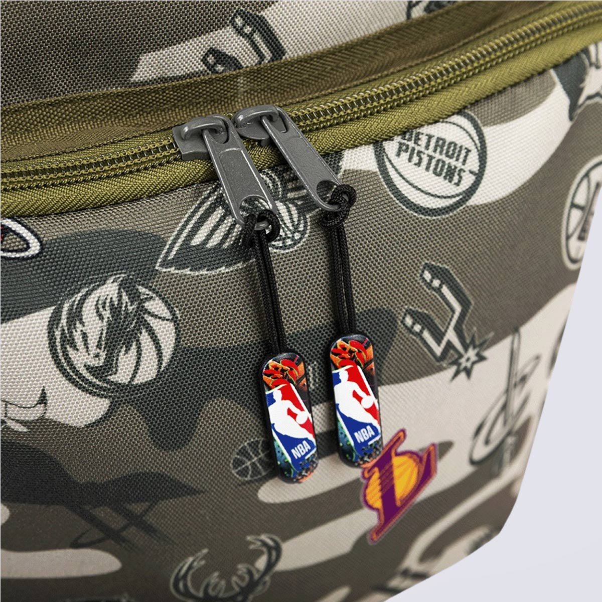 Mochila NBA Begins Camuflado Verde Verde 5
