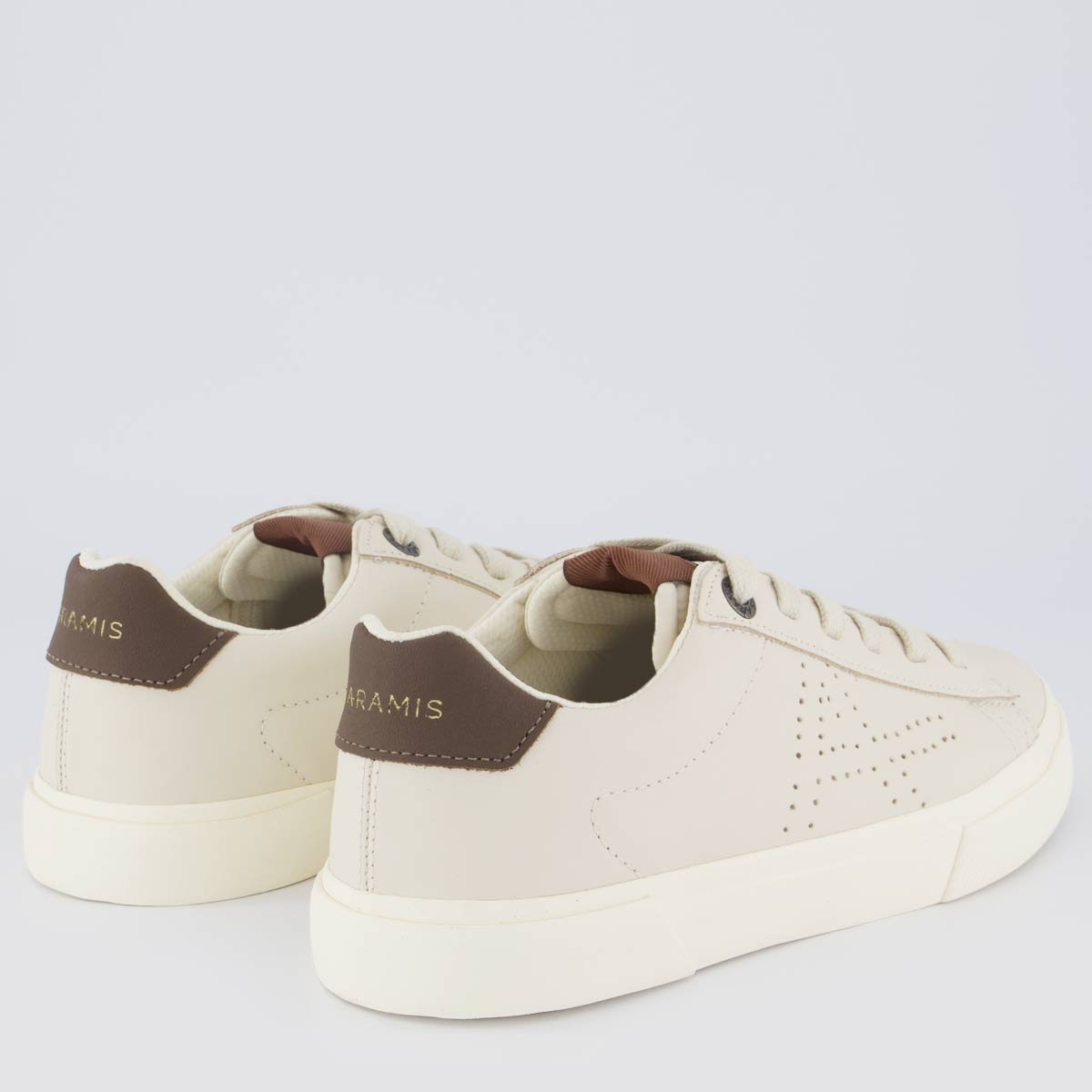 Tênis Aramis Easy Icon Off White e Marrom Bege 3