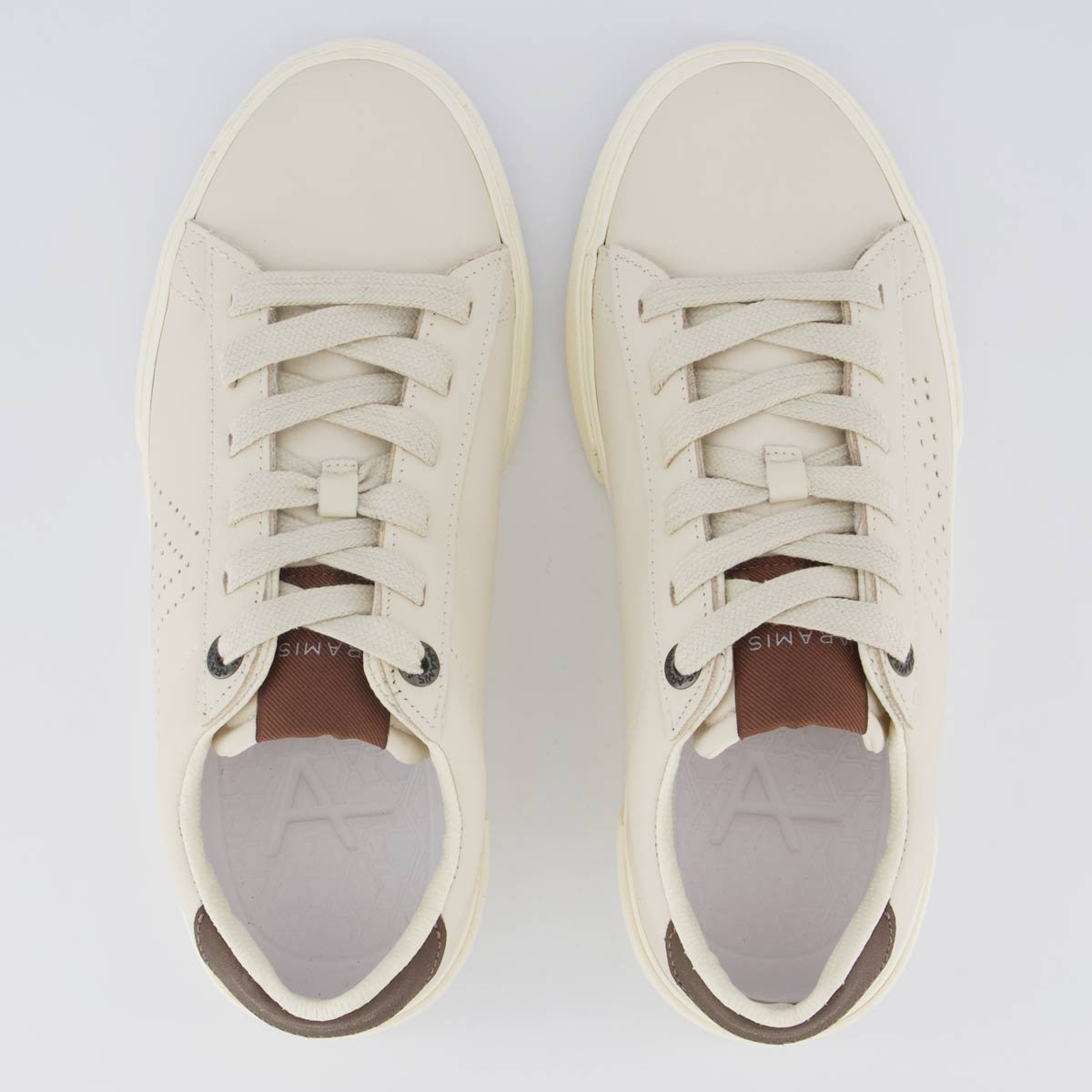 Tênis Aramis Easy Icon Off White e Marrom Bege 4