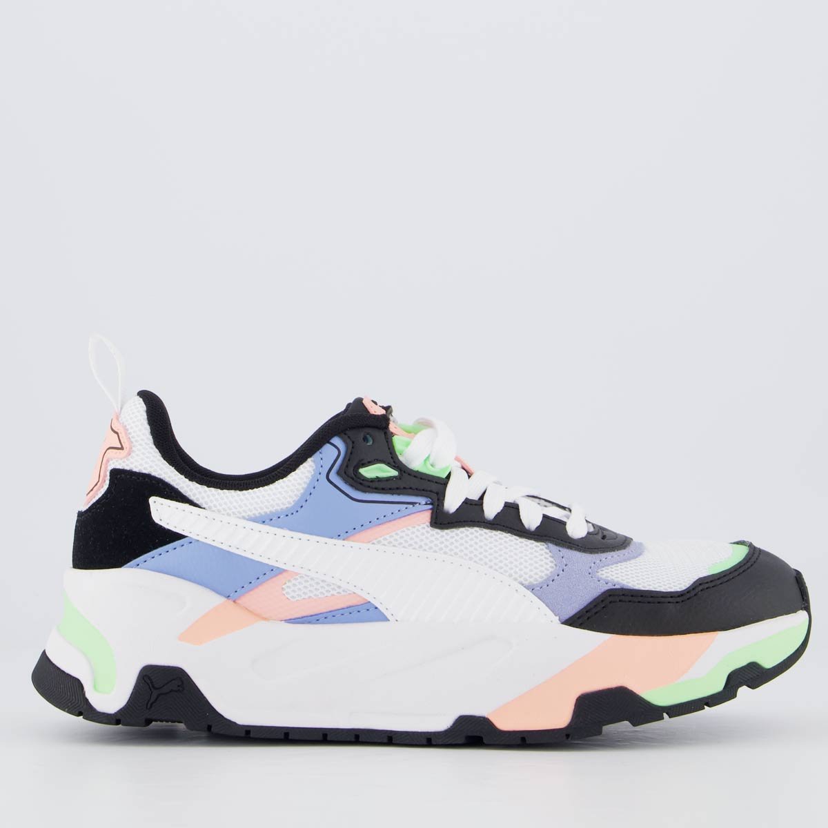 Tenis Puma Trinty Preto e Azul Feminino