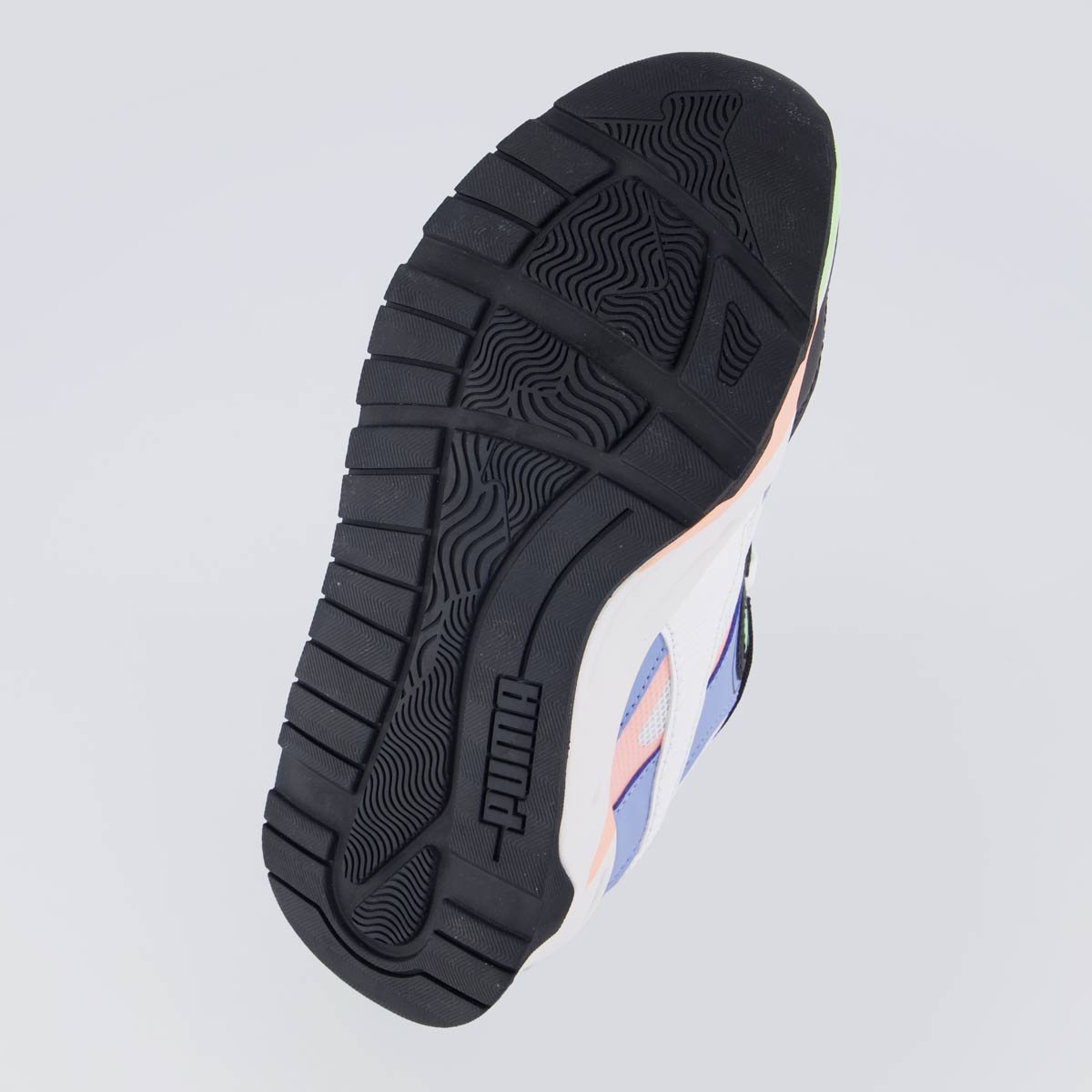 Tenis Puma Trinty Preto e Azul Feminino Branco 5