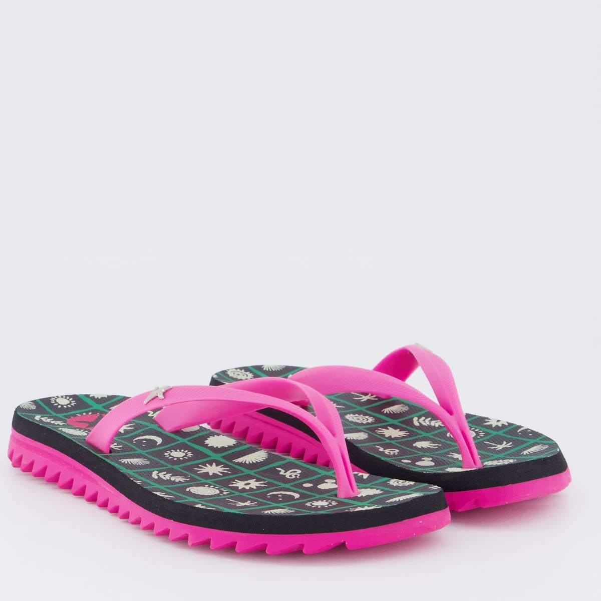 Chinelo Kenner Ibiza Sand Feminino Preto e Rosa Rosa 3