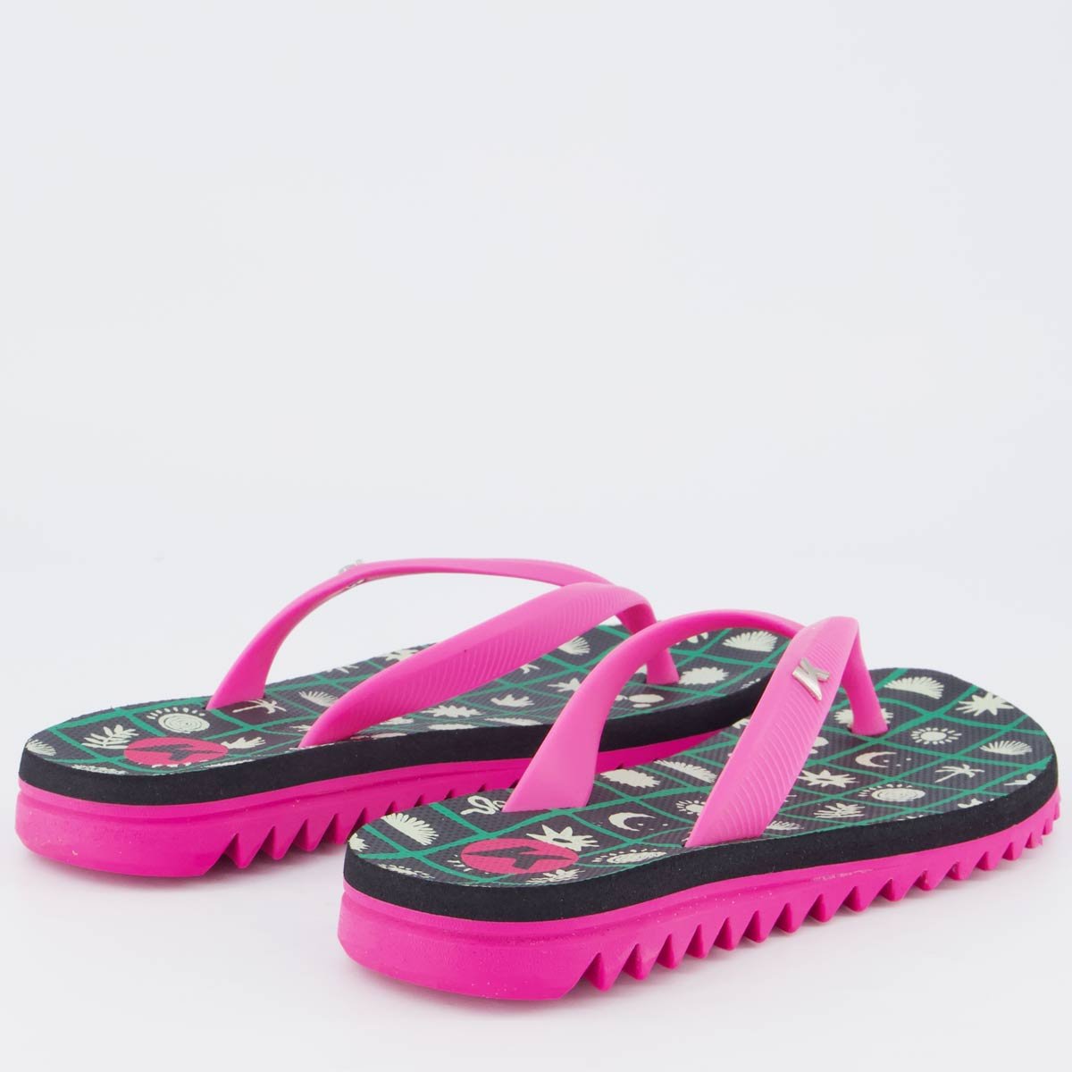 Chinelo Kenner Ibiza Sand Feminino Preto e Rosa Rosa 4