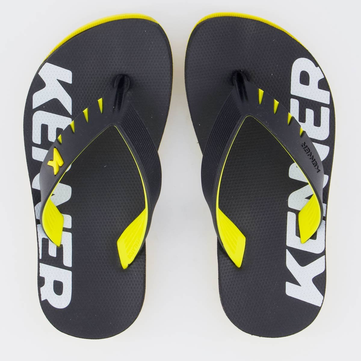 Chinelo Kenner RED Juvenil Preto e Amarelo