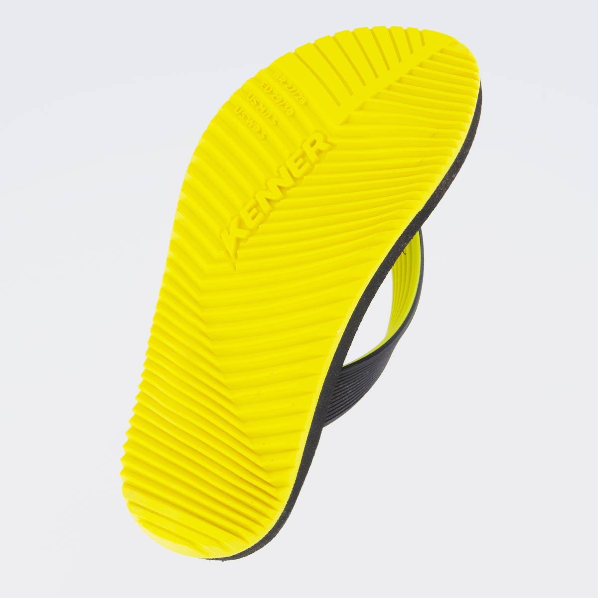 Chinelo Kenner RED Juvenil Preto e Amarelo Preto 5