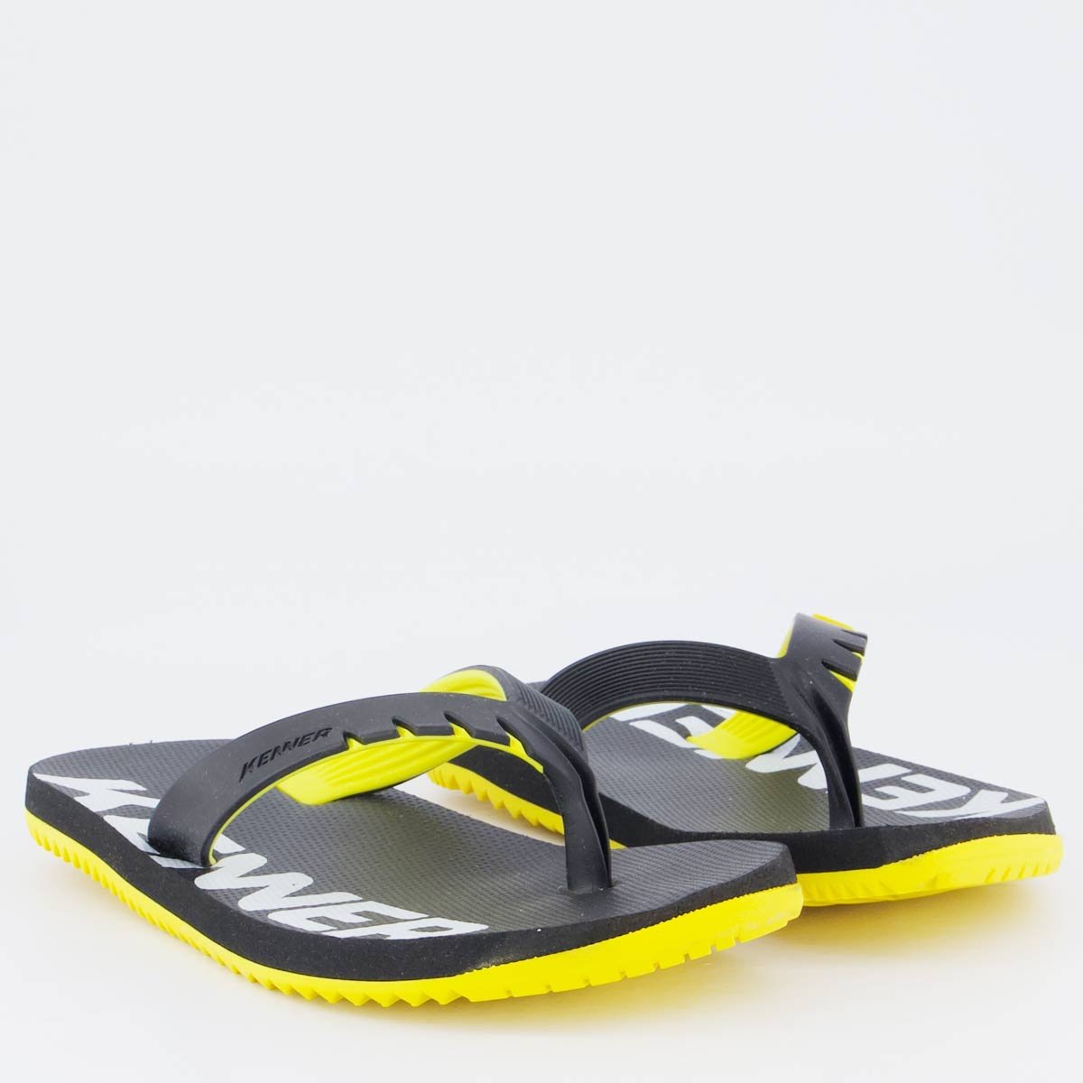Chinelo Kenner RED Juvenil Preto e Amarelo Preto 3