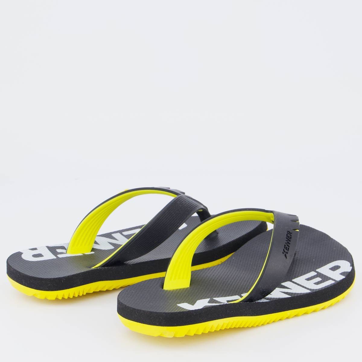Chinelo Kenner RED Juvenil Preto e Amarelo Preto 4