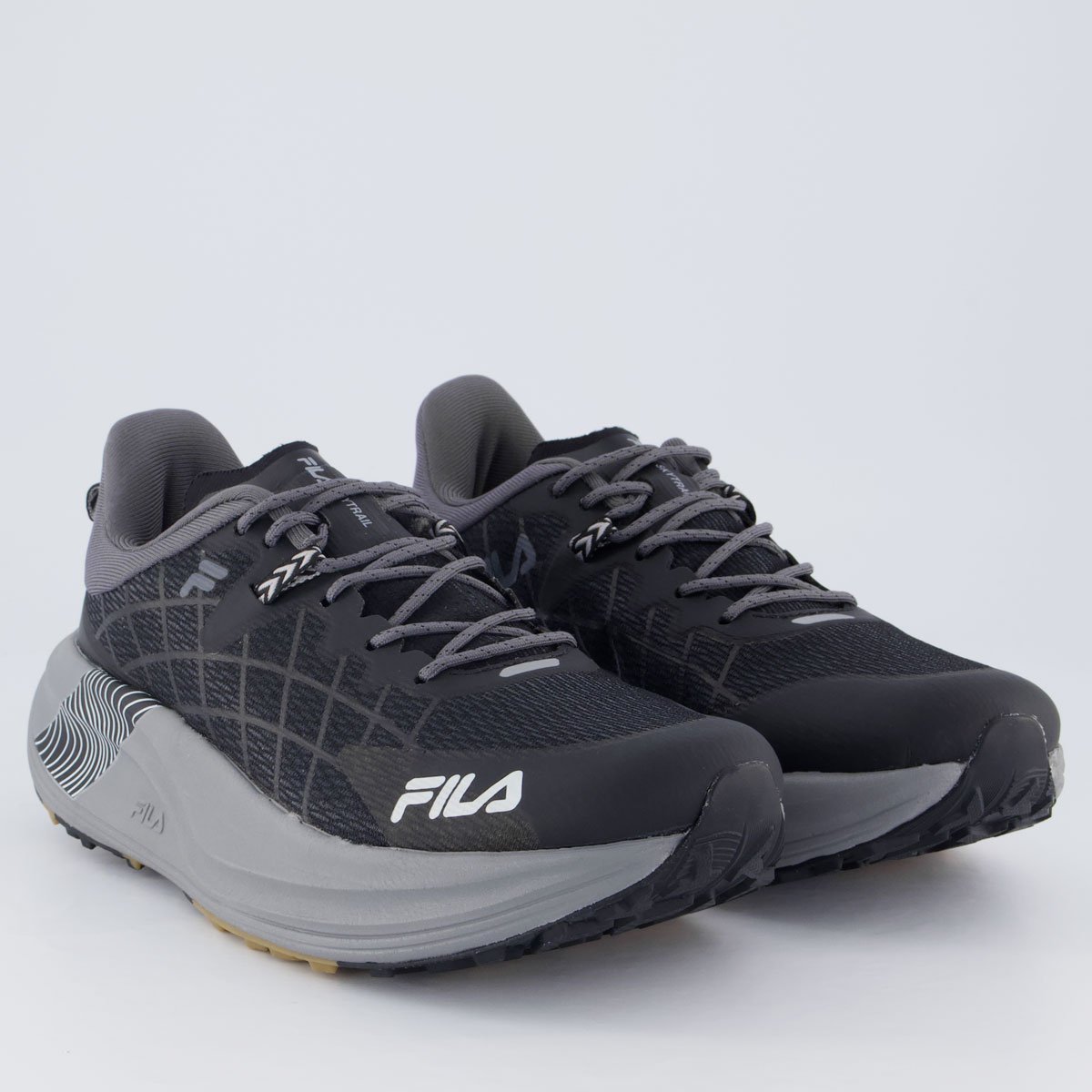 Tênis Fila Racer Skytrail Feminino Preto e Cinza Preto 2