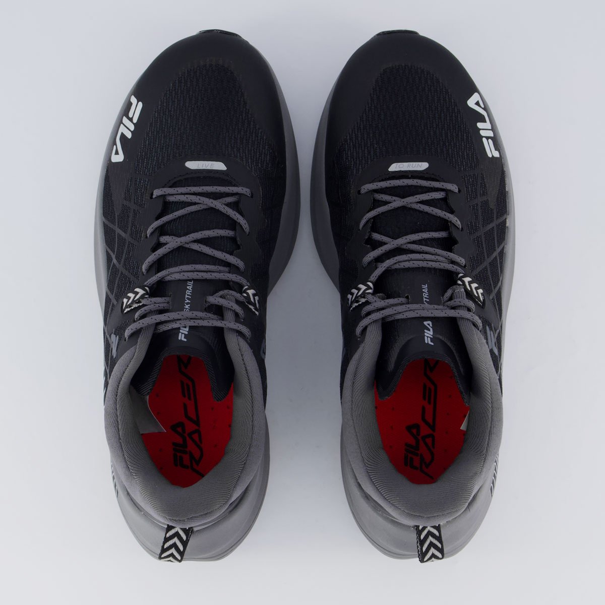 Tênis Fila Racer Skytrail Feminino Preto e Cinza Preto 4