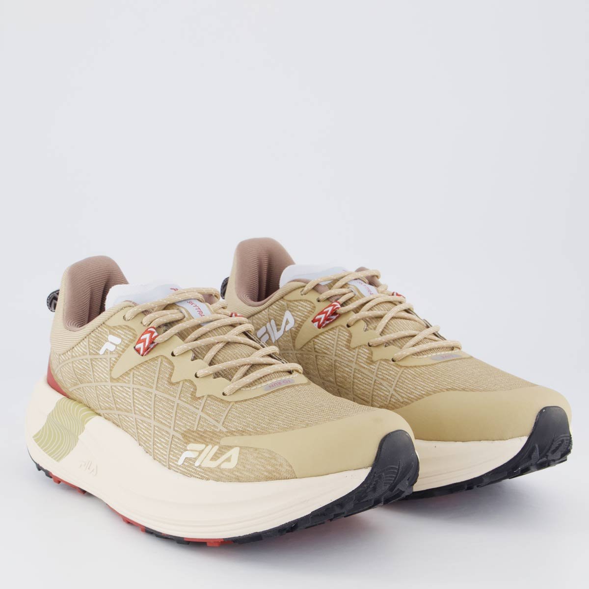 Tênis Fila Racer Skytrail Feminino Bege Bege 2