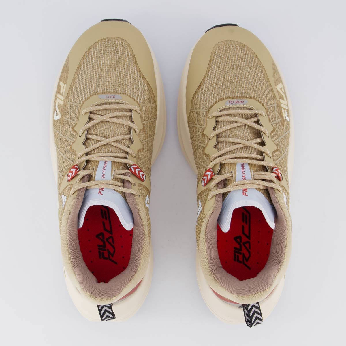 Tênis Fila Racer Skytrail Feminino Bege Bege 4