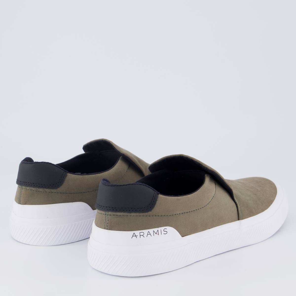 Tênis Aramis Daily Slip Canvas Verde e Branco Vesde Musgo 3