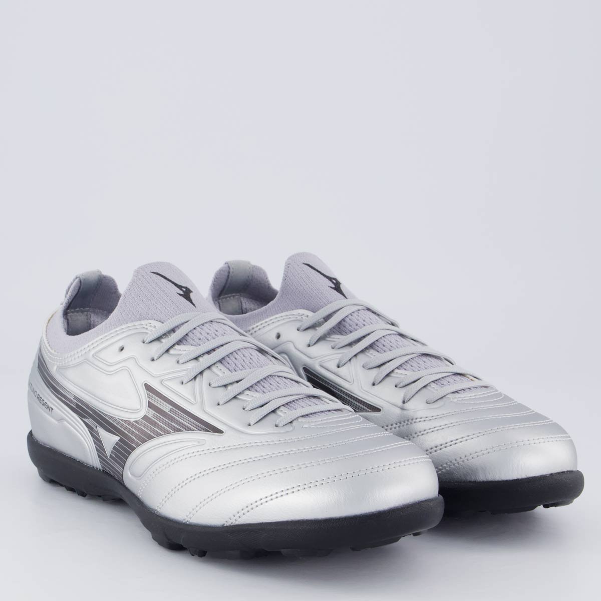 Chuteira Mizuno Regente AS Society Prata Prata 2